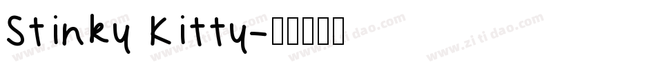 Stinky Kitty字体转换